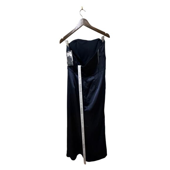 After Six Strapless Topstitched Corset Satin Maxi Dress Size 14R New with Tags - Picture 8 of 8